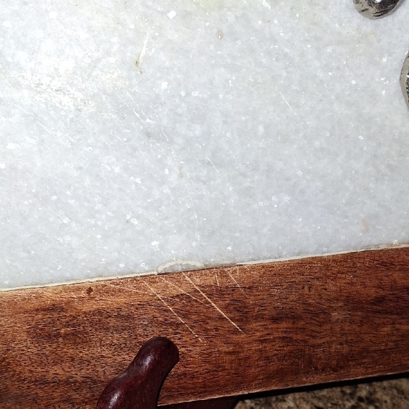 Wood and Marble Turtle Napkin Holder - Picture 3 of 3